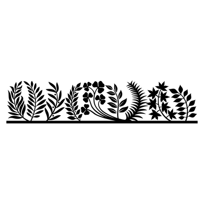 Layered leaf design for cutting machines in vector format