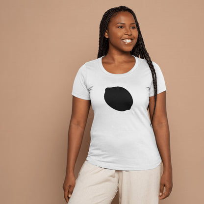 Minimalist lemon silhouette for crafting projects