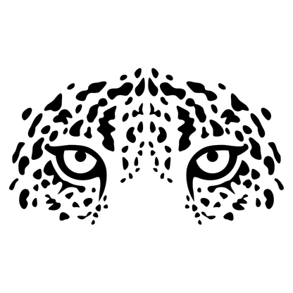 Intriguing leopard eyes vector design for cutting machines