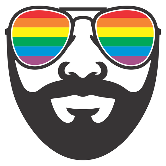 Celebrate diversity with vibrant LGBT beard design