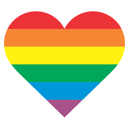 Colorful LGBT heart design for crafting joy and pride