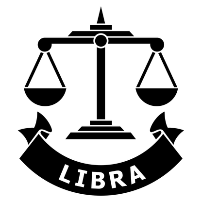 Elegant Libra symbol for creative cutting projects