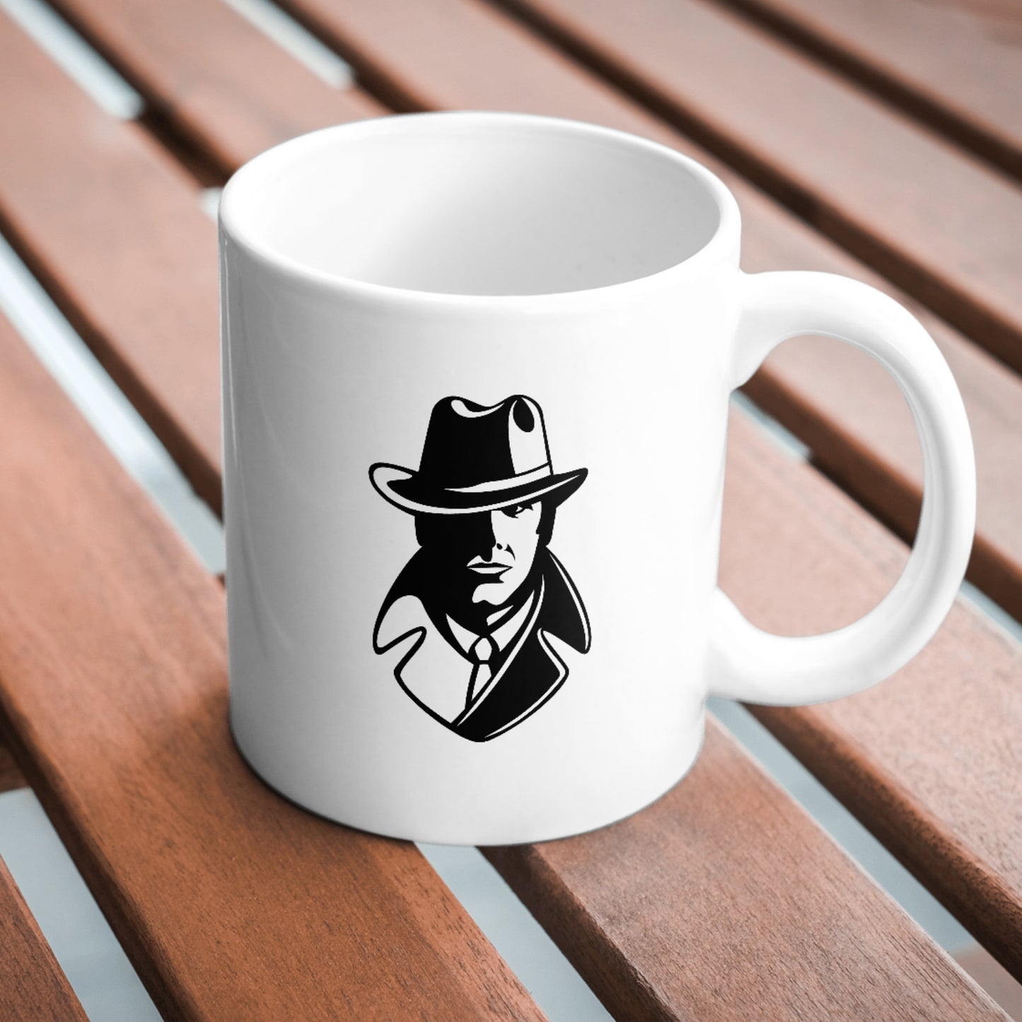Cowboy detective character illustration for creative projects