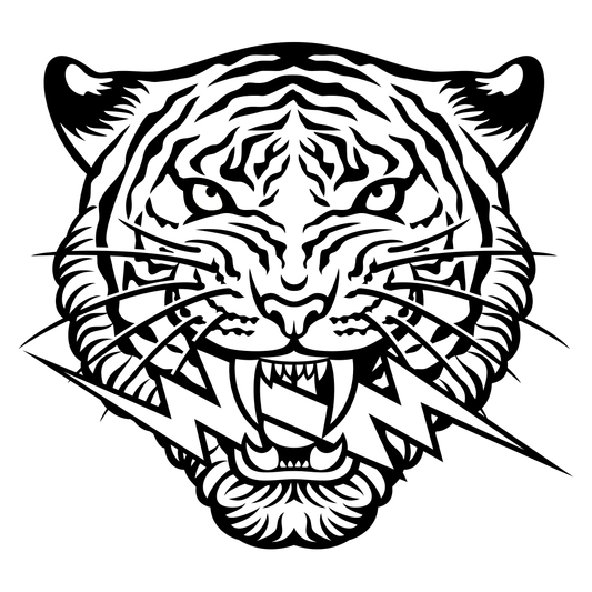 Dynamic lightning tiger design for cutting machines