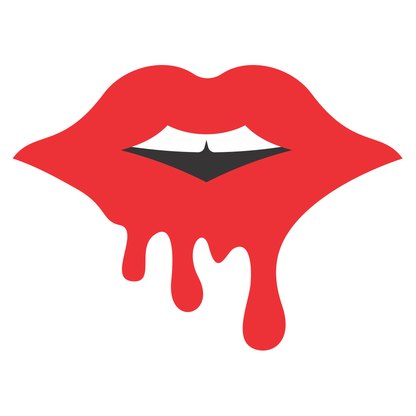 Creative dripping lips design for cutting machines