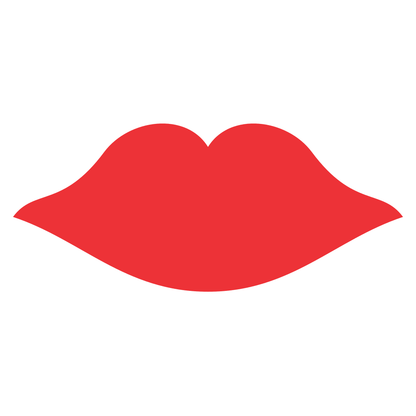 Bold red lips design for creative cutting projects