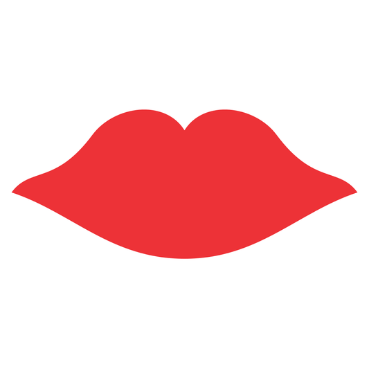 Bold red lips design for creative cutting projects