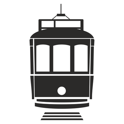 Experience the charm of Lisbon's iconic tram in vector art