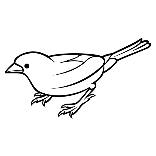 Elegant sparrow vector design for cutting machine projects