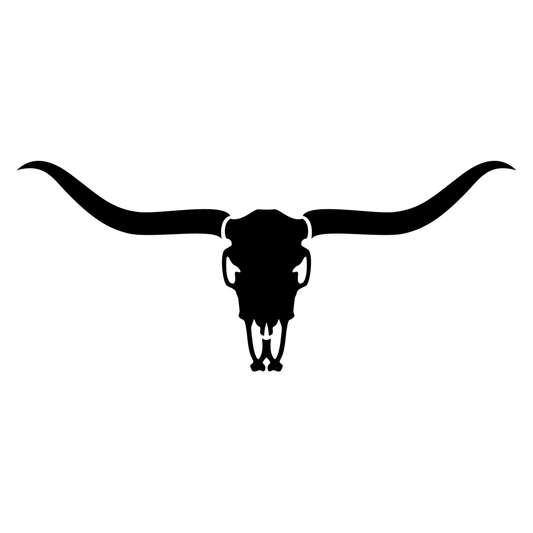 Unique vector design of a longhorn skull for crafting projects