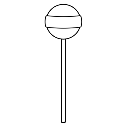 Creative vector design of a lollipop for cutting machines