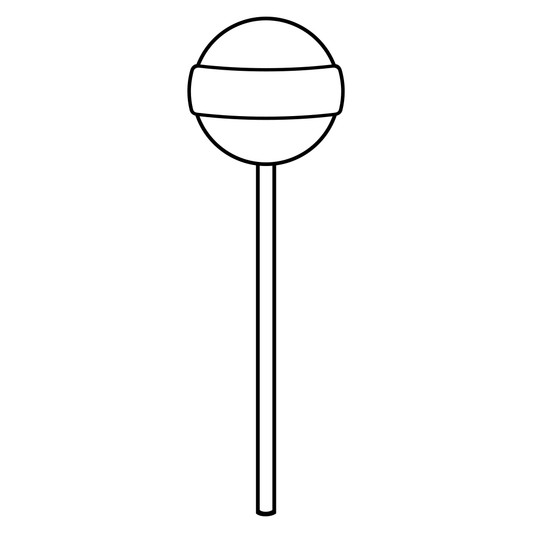 Creative vector design of a lollipop for cutting machines