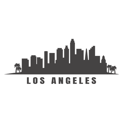 LA skyline vector design for cutting machines