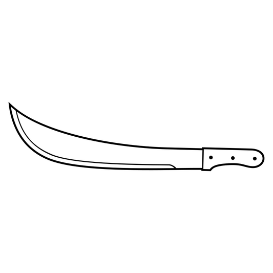 Sleek and sharp vector design for crafting with cutting machines. Machete.