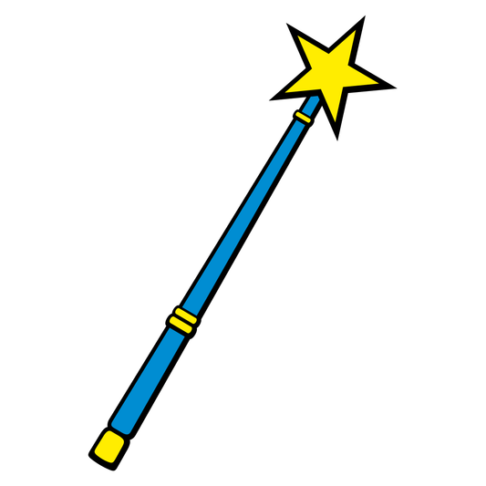 Magic wand design for crafting and creative projects