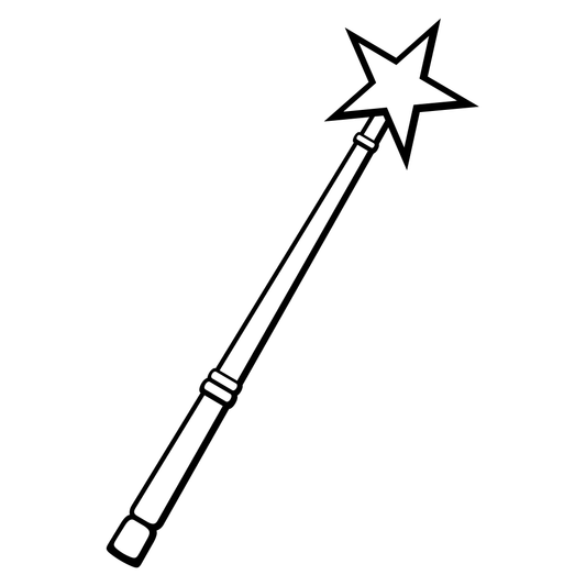Enchanting magic wand design for creative projects