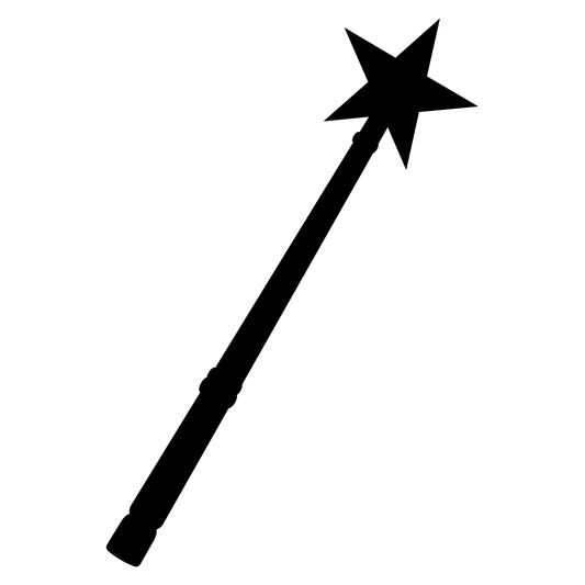 Enchanting magic wand design for creative cutting projects