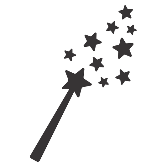 Creative magic wand design for cutting machine projects