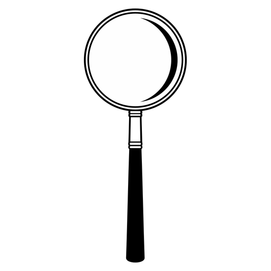 Explore creativity with a magnifying glass vector design