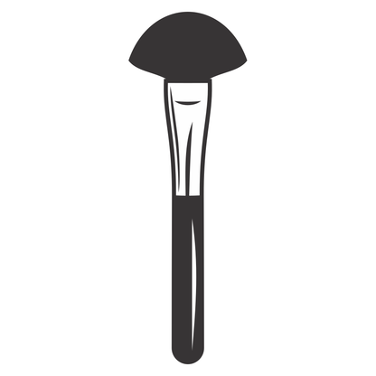 Elegant makeup brush design perfect for crafting projects