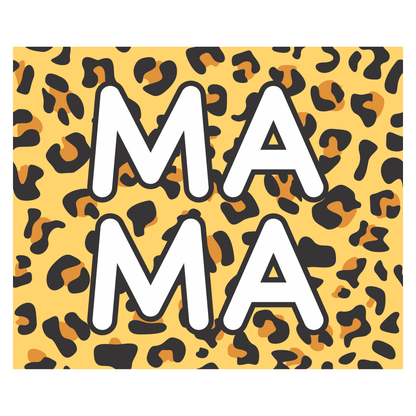 Leopard print mama design for crafting and cutting projects