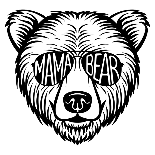 Mama bear design perfect for cutting machines and crafts