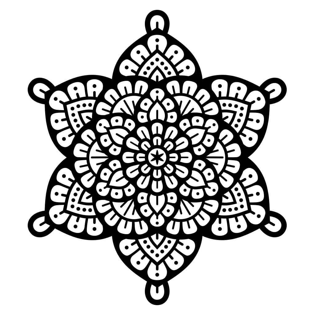 Layered Mandala design for cutting machines in stunning detail