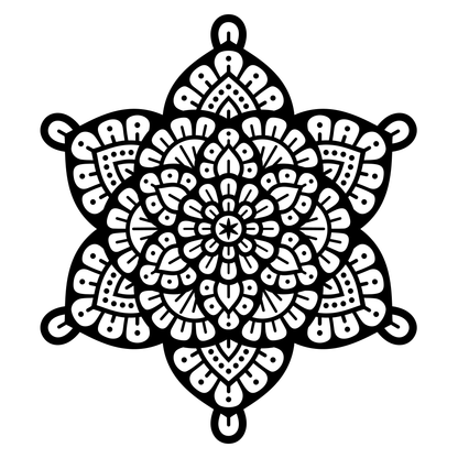 Layered Mandala design for cutting machines in stunning detail