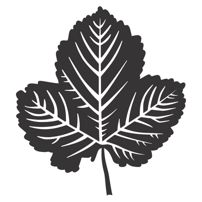 Unique leaf silhouette design for cutting machines