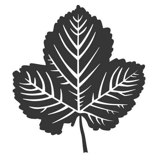 Unique leaf silhouette design for cutting machines