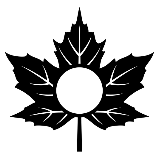 Craft unique maple leaf monograms for personalized projects