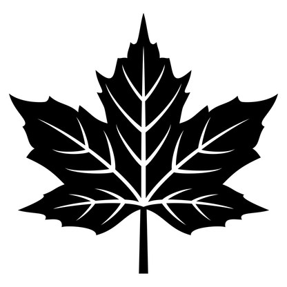 Unique maple leaf vector design for cutting projects