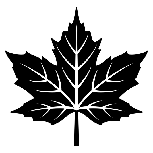 Unique maple leaf vector design for cutting projects