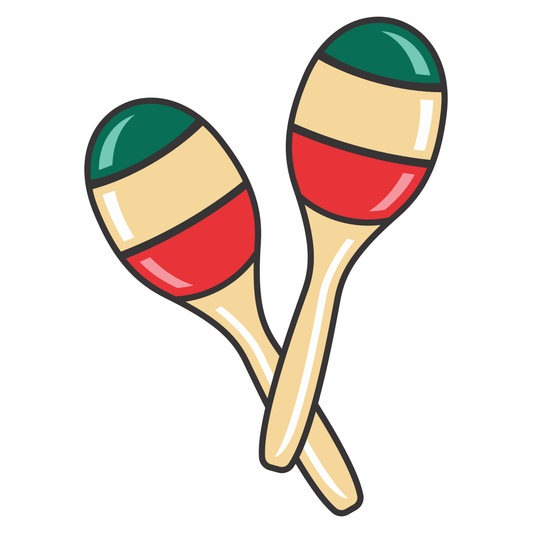 Colorful maracas for creative crafts and artistic projects