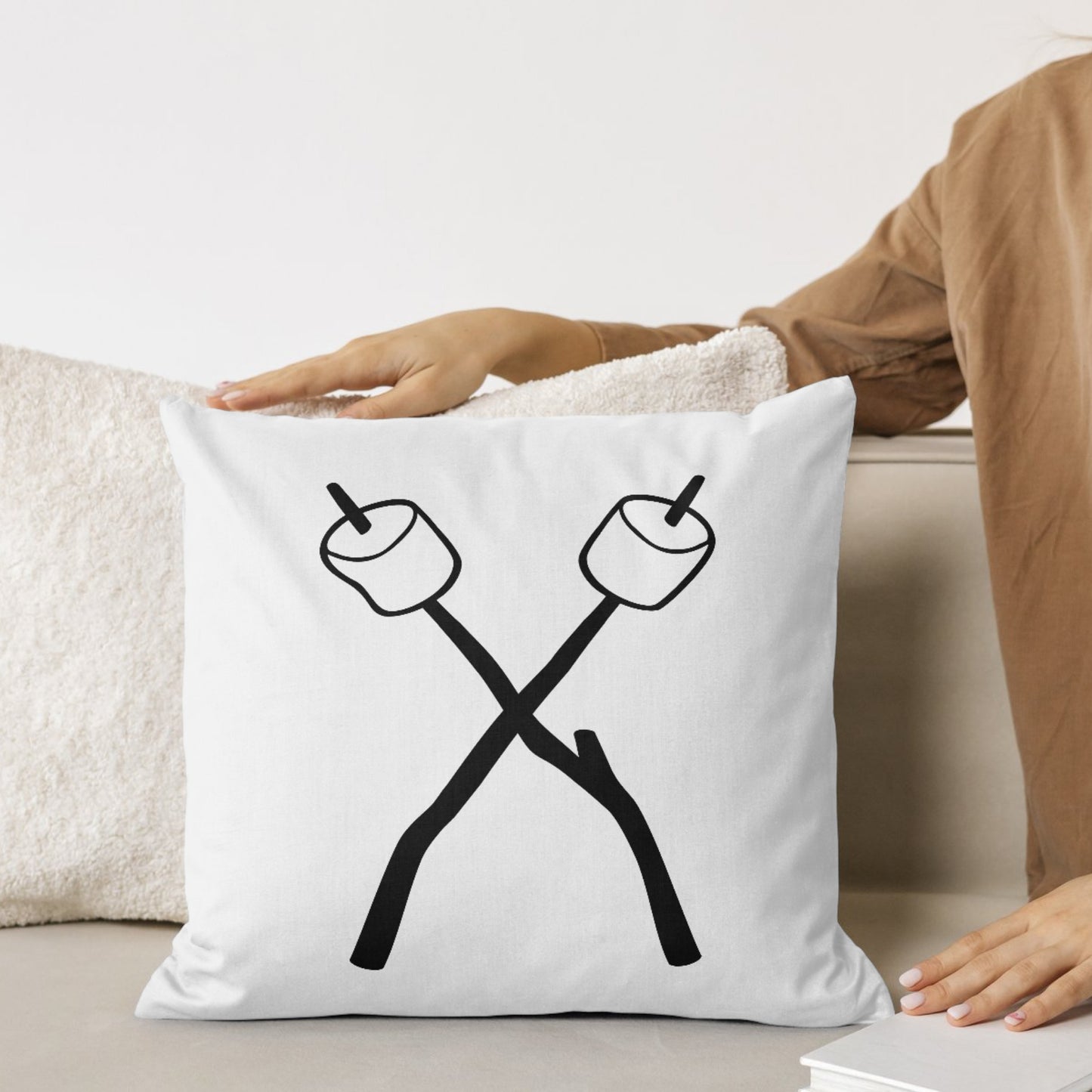 Creative marshmallow roasting design for cutting machines