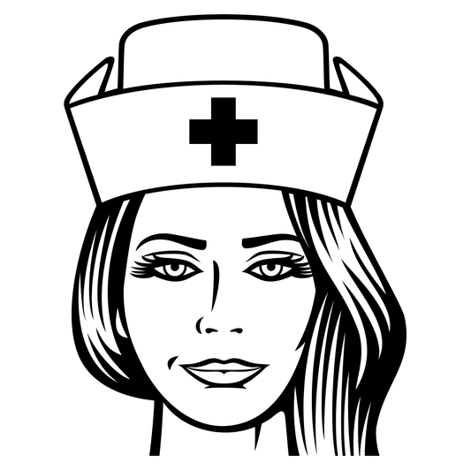 Creative nurse design for cutting machines and crafts