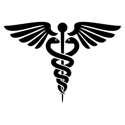 Medical snake icon design for creative projects and crafts