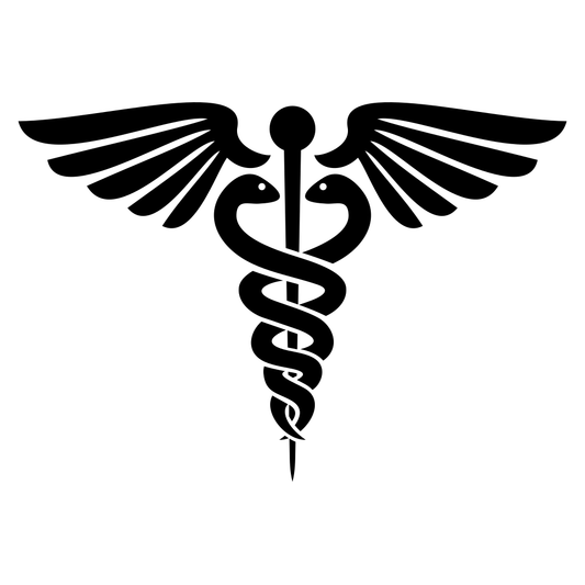 Medical snake icon design for creative projects and crafts