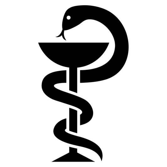 Vector svg design featuring the symbolic medical snake