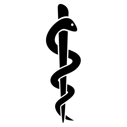 Creative snake design for medical symbols in SVG format