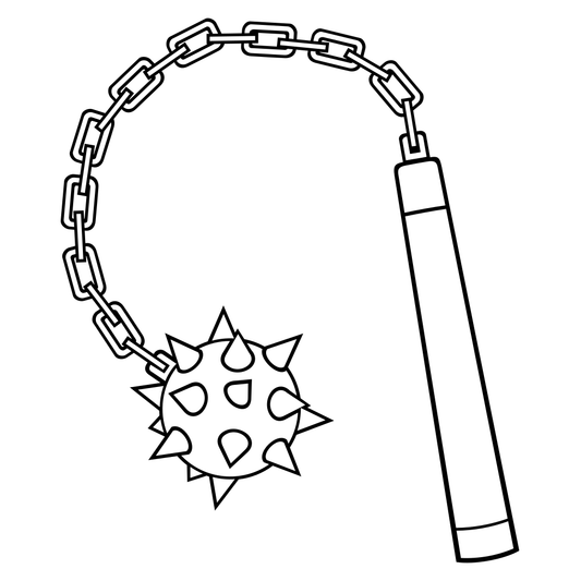 Medieval mace design for cutting machines