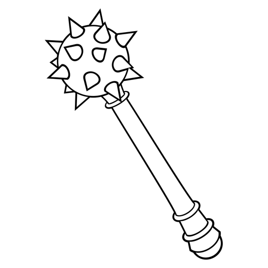 Medieval mace design for cutting machines