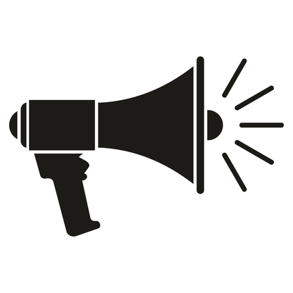 Unique megaphone vector design for cutting machines