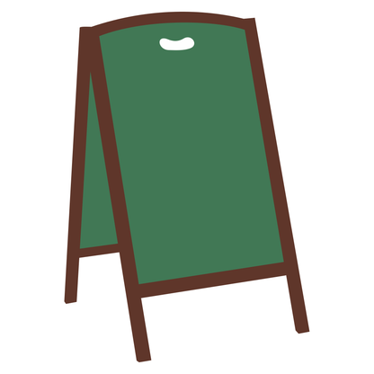 Unique menu board design for cutting machines in vector format