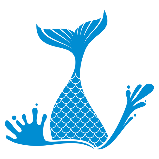 Creative mermaid tail design for cutting machines and crafts