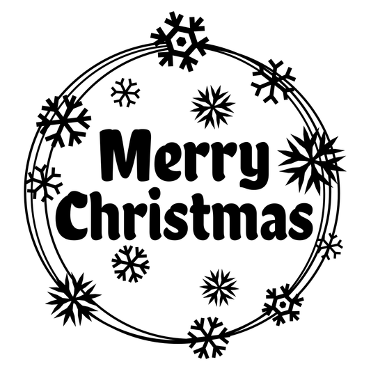 Unique Merry Christmas design for festive cutting projects