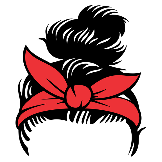 Embrace your messy bun style for cutting art projects