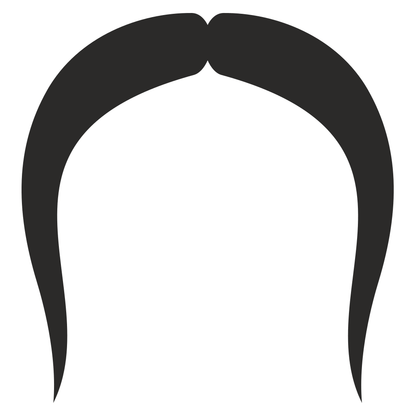 Playful Mexican moustache design for crafting projects