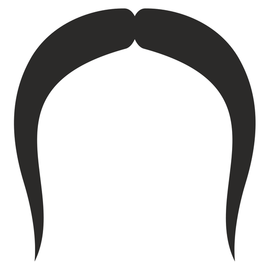 Playful Mexican moustache design for crafting projects