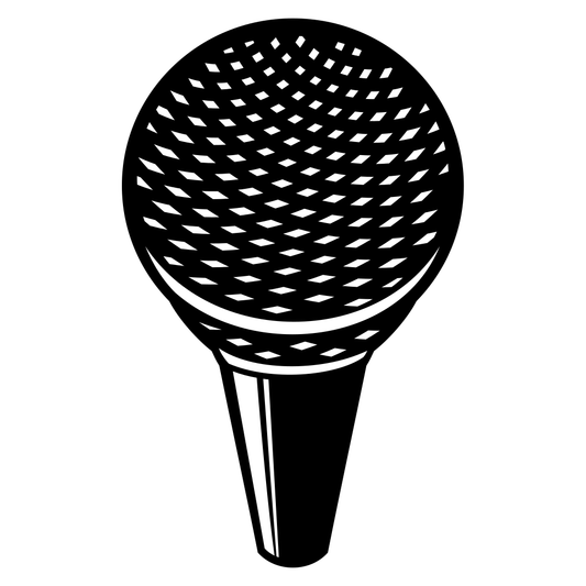 Creative vector design of a microphone for cuttings